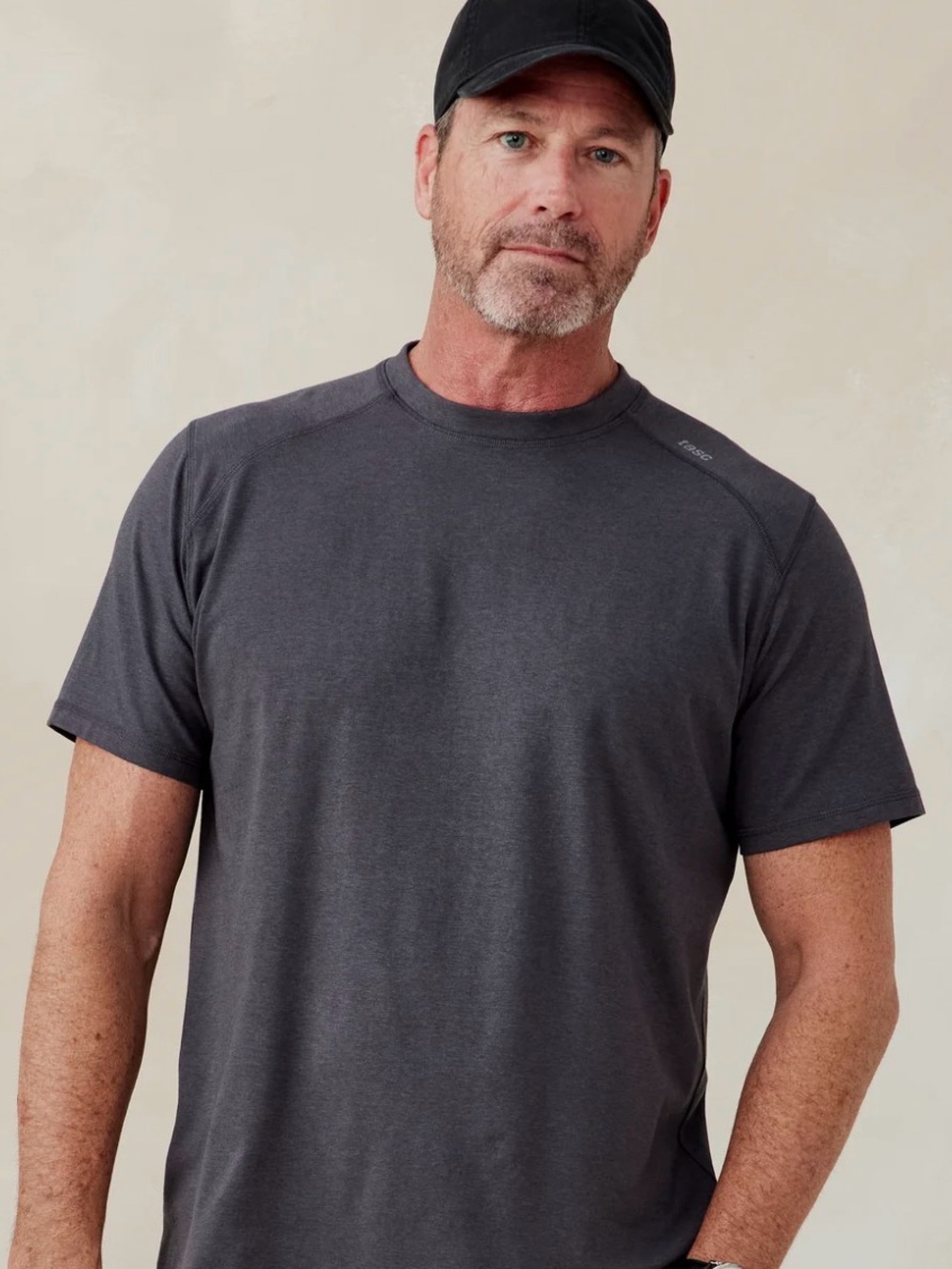 Tasc Men's Carrollton T-Shirt, medium gunmetal Crewneck Performance T-Shirt